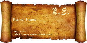 Mura Emma névjegykártya