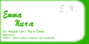 emma mura business card